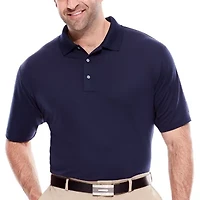 PGA TOUR Airflux Big and Tall Mens Regular Fit Short Sleeve Polo Shirt