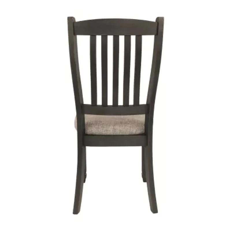 Signature Design by Ashley® Set of 2 Hilton Slatted-Back Upholstered Dining Side Chairs