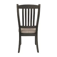 Signature Design by Ashley® Set of 2 Hilton Slatted-Back Upholstered Dining Side Chairs