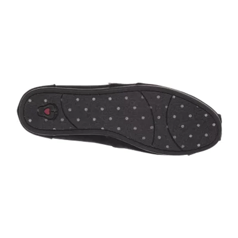 Skechers Bobs Plush Peace And Love Womens Closed Toe Slip-On Shoe