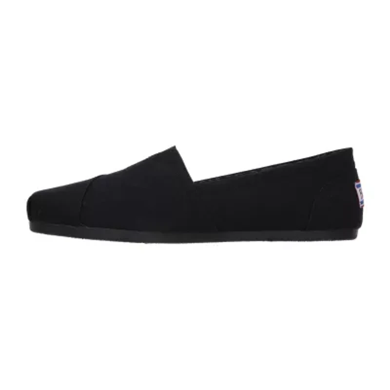 Skechers Bobs Plush Peace And Love Womens Closed Toe Slip-On Shoe