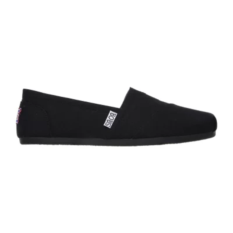 Skechers Bobs Plush Peace And Love Womens Closed Toe Slip-On Shoe