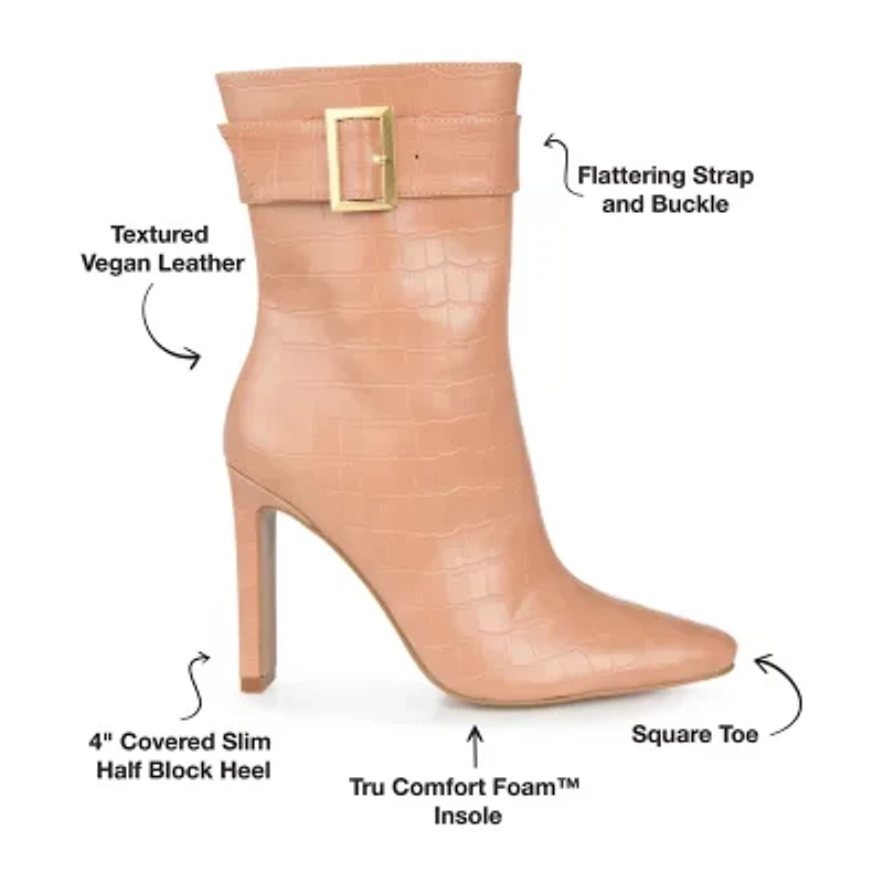 Journee Collection Womens Elanie Block Heel Booties