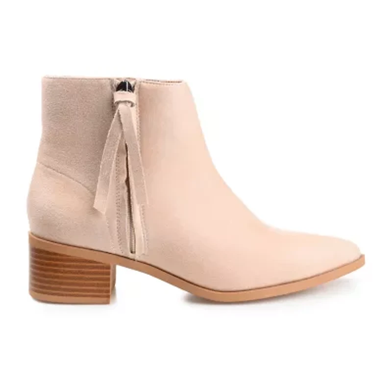 Journee Collection Womens Sadiya Stacked Heel Booties