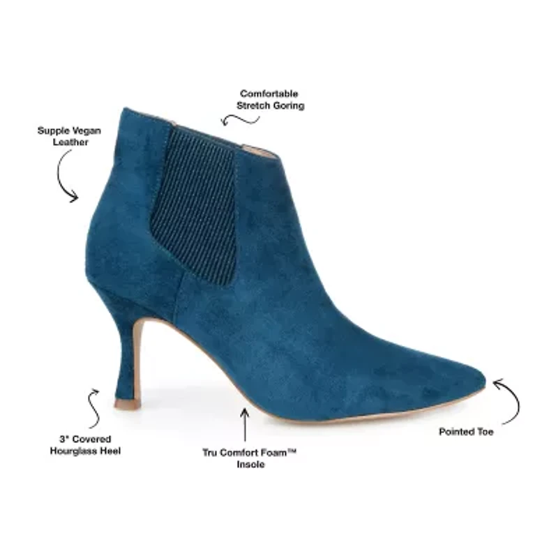 Journee Collection Womens Elitta Kitten Heel Booties