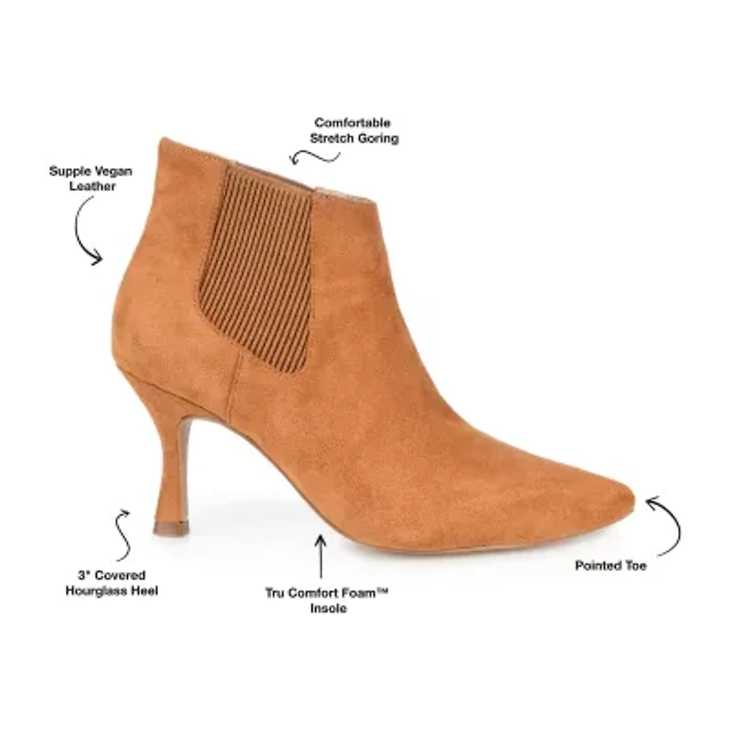 Journee Collection Womens Elitta Kitten Heel Booties