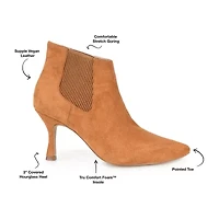 Journee Collection Womens Elitta Kitten Heel Booties