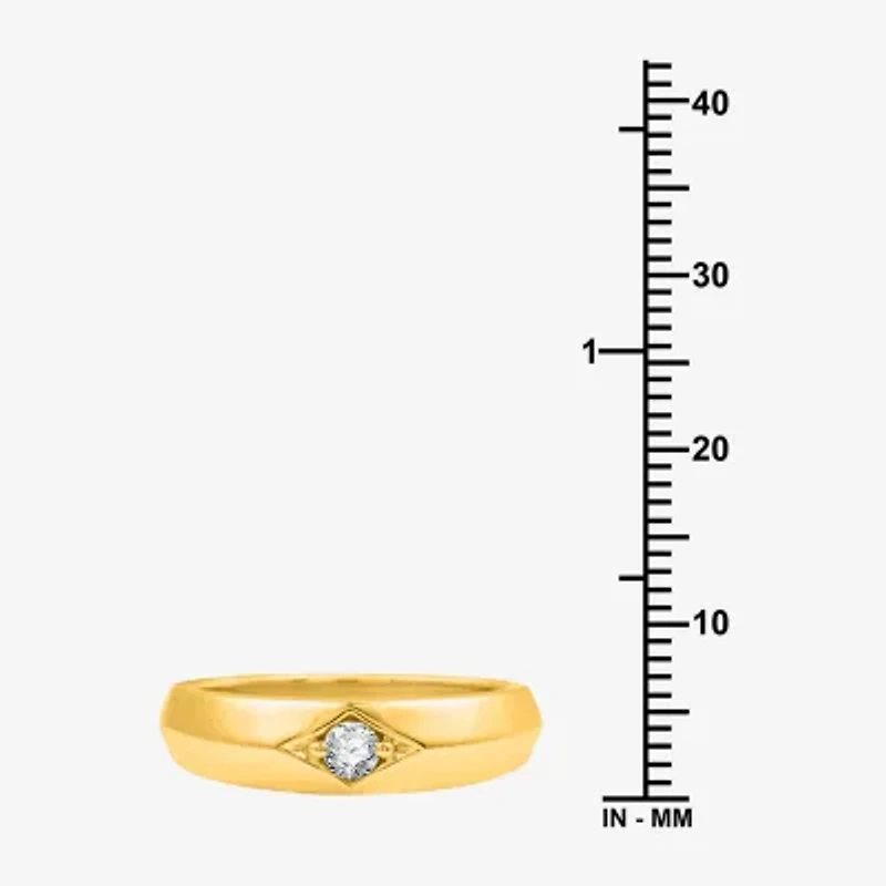I Said Yes (H-I / I1) 1/5 CT. T.W. Lab Grown White Diamond Sterling Silver or 14K Gold Over Wedding Band