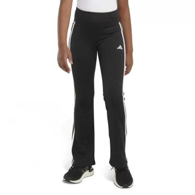 adidas Big Kid Girls Comfort Waistband Cuffed Mid Rise Regular Fit Flat Front Pant