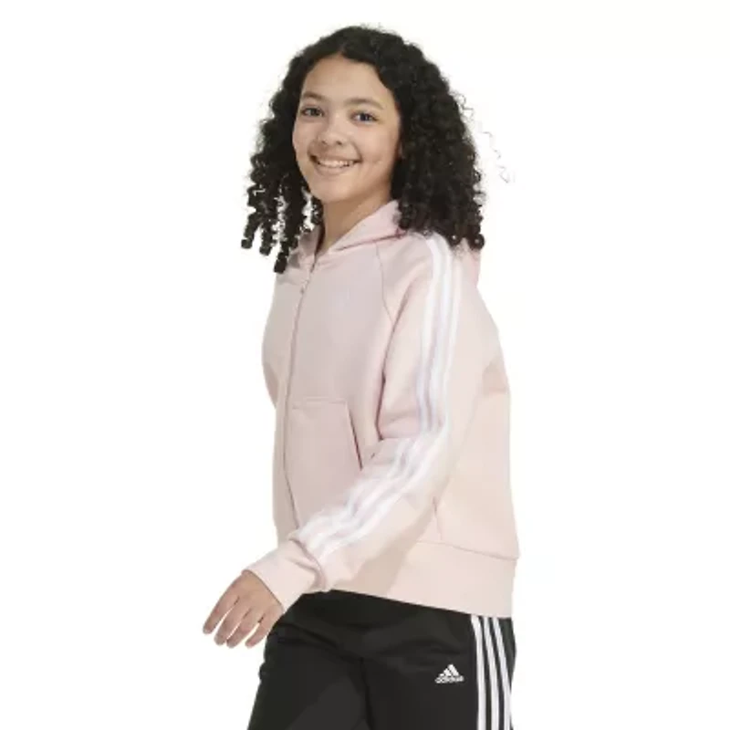 adidas Big Kid Girls Fleece Midweight Jacket