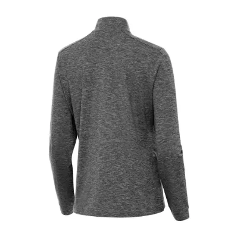 Antigua Mentor Womens Golf Mock Neck Long Sleeve Active Quarter-Zip Pullover