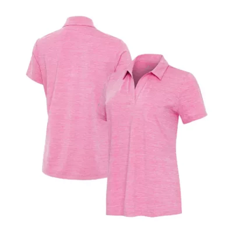 Antigua Layout Womens Short Sleeve Polo Shirt
