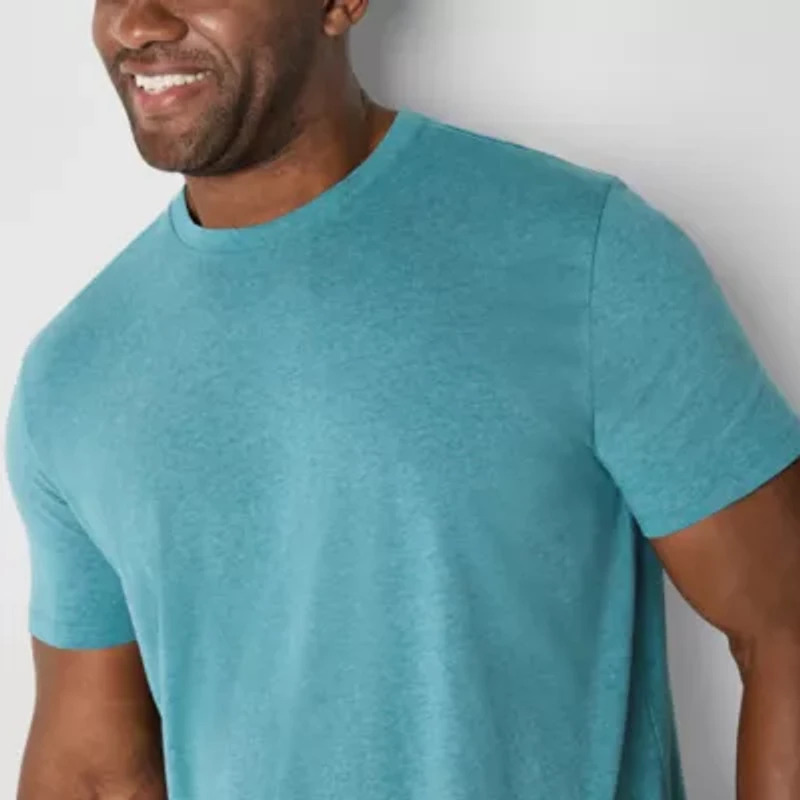 St. John's Bay Mens Crew Neck Short Sleeve Quick Dry Big and Tall T-Shirt