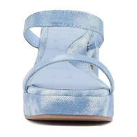 Olivia Miller Womens Savage Heeled Sandals