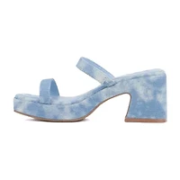 Olivia Miller Womens Savage Heeled Sandals