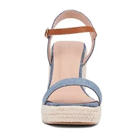 New York & Company Womens Unita Wedge Sandals