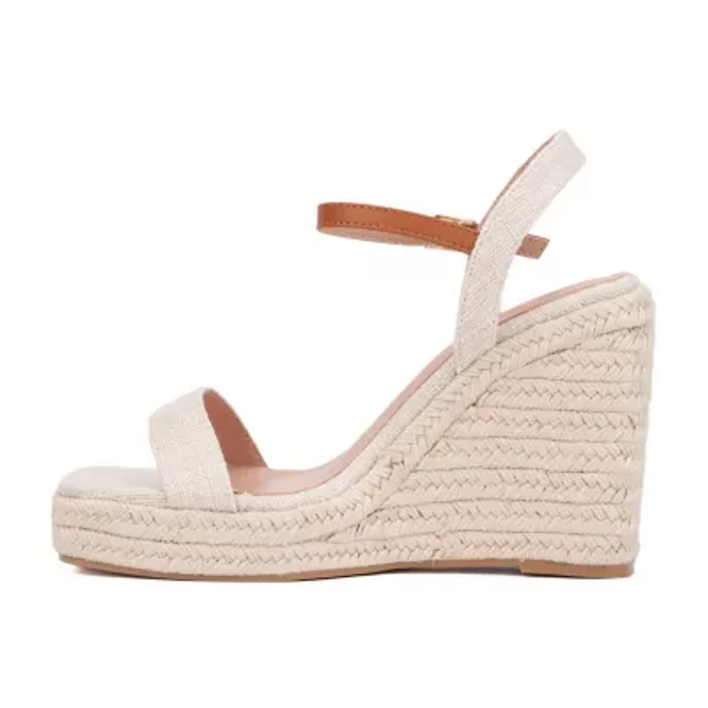 New York & Company Womens Unita Wedge Sandals