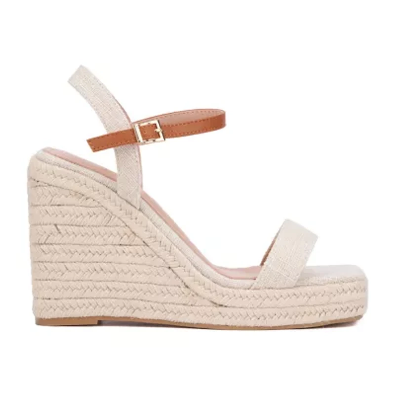 New York & Company Womens Unita Wedge Sandals