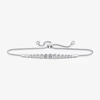 (G-H / Si2) Womens 1 CT. T.W. Lab Grown White Diamond 10K White Gold Bolo Bracelet
