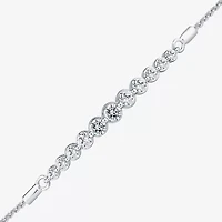 (G-H / Si2) Womens 1 CT. T.W. Lab Grown White Diamond 10K White Gold Bolo Bracelet