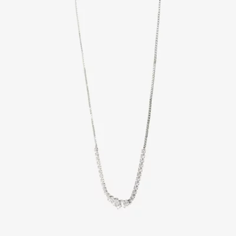 Sparkle Allure Light Up Box Womens Cubic Zirconia Pure Silver Over Brass Cushion 3-pc. Jewelry Set