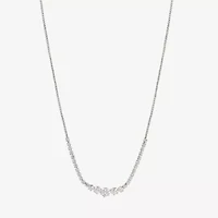 Sparkle Allure Light Up Box Womens Cubic Zirconia Pure Silver Over Brass Cushion 3-pc. Jewelry Set