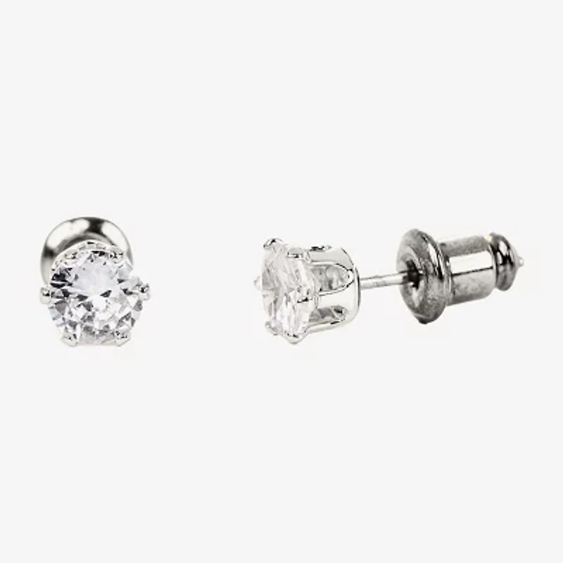 Sparkle Allure Light Up Box Womens Cubic Zirconia Pure Silver Over Brass Cushion 3-pc. Jewelry Set