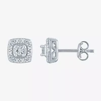 Yes, Please!, (G-H,Si2-I1) Womens 1/10 CT. T.W. Lab Grown White Diamond Sterling Silver 2-pc. Jewelry Set