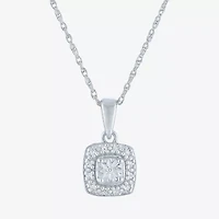 Yes, Please!, (G-H,Si2-I1) Womens 1/10 CT. T.W. Lab Grown White Diamond Sterling Silver 2-pc. Jewelry Set