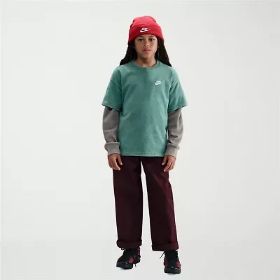 Nike Big Kid Unisex Crew Neck Short Sleeve Regular Fit Graphic T-Shirt