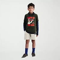 Nike Club Big Kid Unisex Crew Neck Short Sleeve Regular Fit Graphic T-Shirt