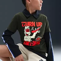 Nike Club Big Kid Unisex Crew Neck Short Sleeve Regular Fit Graphic T-Shirt
