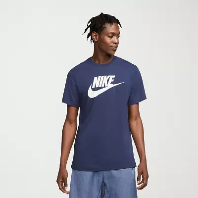 Nike Mens Crew Neck Short Sleeve Regular Fit Graphic T-Shirt