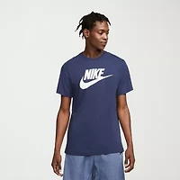 Nike Mens Crew Neck Short Sleeve Regular Fit Graphic T-Shirt