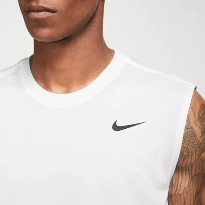 Nike Mens Crew Neck Sleeveless Muscle T-Shirt