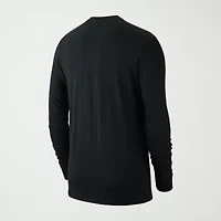 Nike Sportswear Club Mens Crew Neck Long Sleeve Quick Dry Active T-Shirt