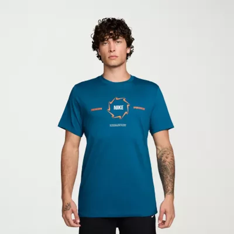 Nike Just Do It Mens Crew Neck Short Sleeve Regular Fit Graphic T-Shirt