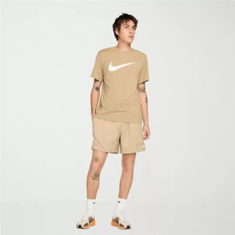 Nike Just Do It Mens Crew Neck Short Sleeve Regular Fit Graphic T-Shirt