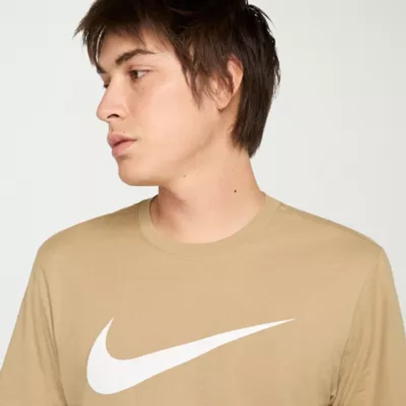 Nike Just Do It Mens Crew Neck Short Sleeve Regular Fit Graphic T-Shirt