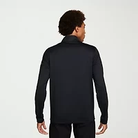 Nike Dri Fit Mens Mock Neck Long Sleeve Active Quarter-Zip Pullover