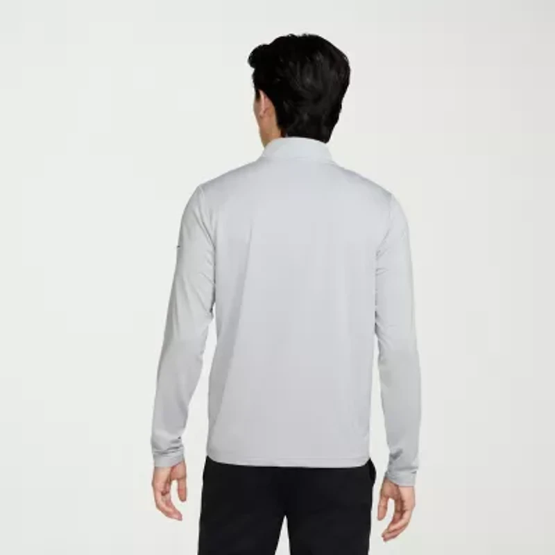 Nike Dri-Fit Mens Mock Neck Long Sleeve Active Quarter-Zip Pullover