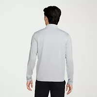 Nike Dri-Fit Mens Mock Neck Long Sleeve Active Quarter-Zip Pullover