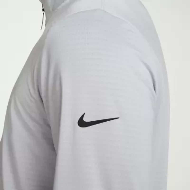 Nike Dri-Fit Mens Mock Neck Long Sleeve Active Quarter-Zip Pullover