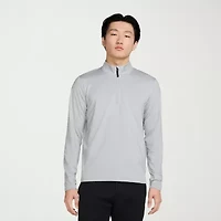 Nike Dri-Fit Mens Mock Neck Long Sleeve Active Quarter-Zip Pullover