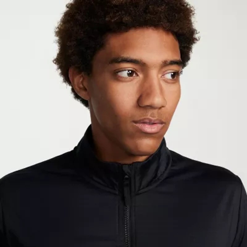 Nike Dri-Fit Mens Mock Neck Long Sleeve Active Quarter-Zip Pullover