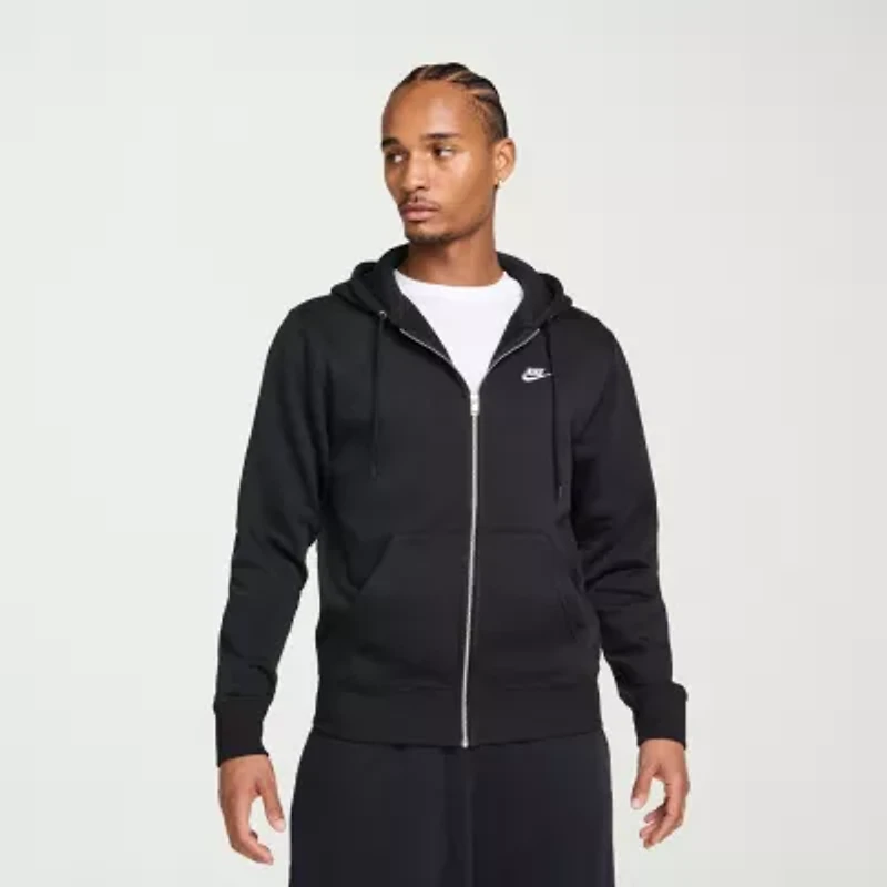 Nike Club Fleece Mens Long Sleeve Zipper Active Hoodie