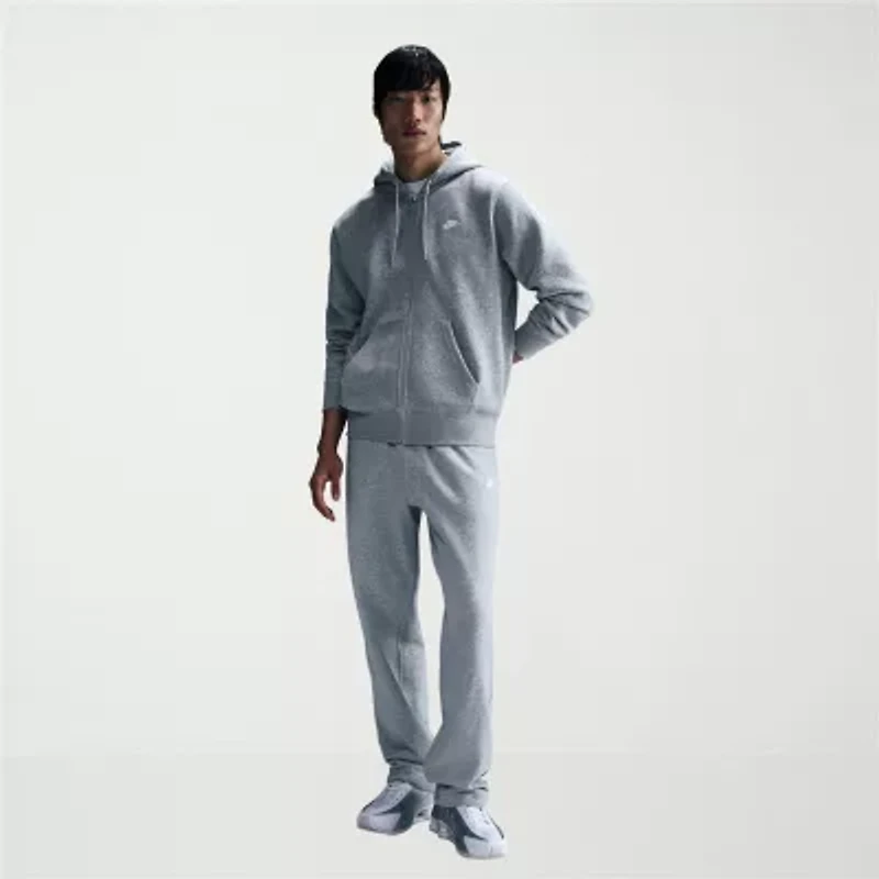 Nike Club Mens Long Sleeve Fleece Zipper Active Hoodie