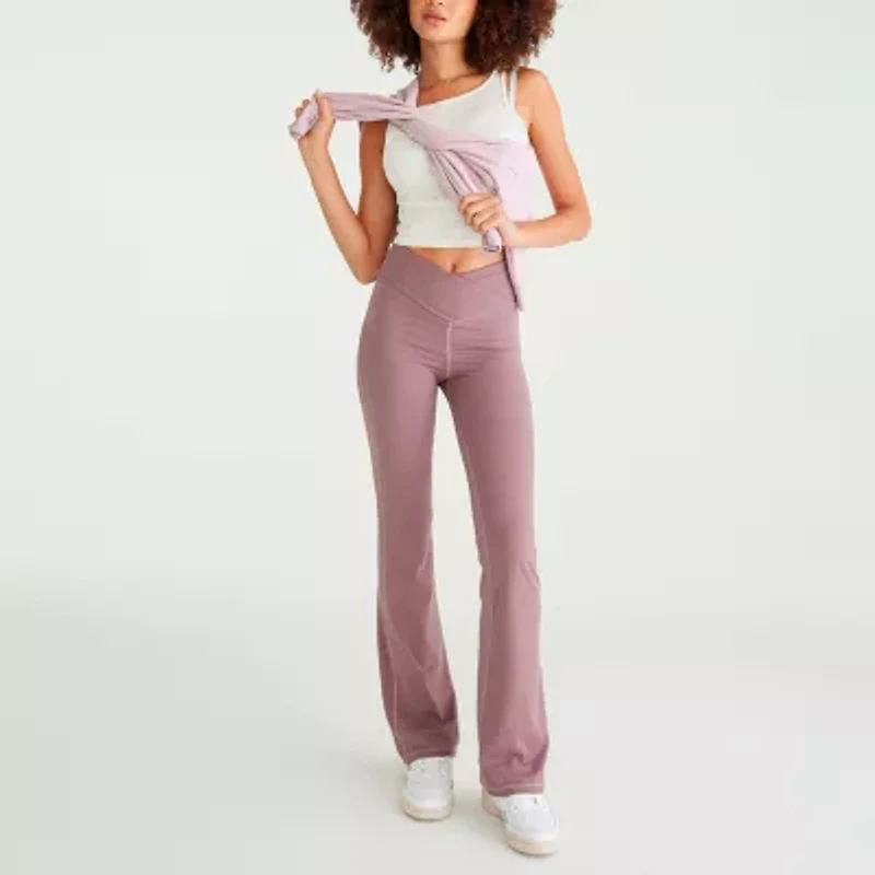AEROPOSTALE Womens Bootcut High Rise Juniors Active Pull-On Pant