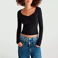 AEROPOSTALE Womens Round Neck Long Sleeve Juniors T-Shirt