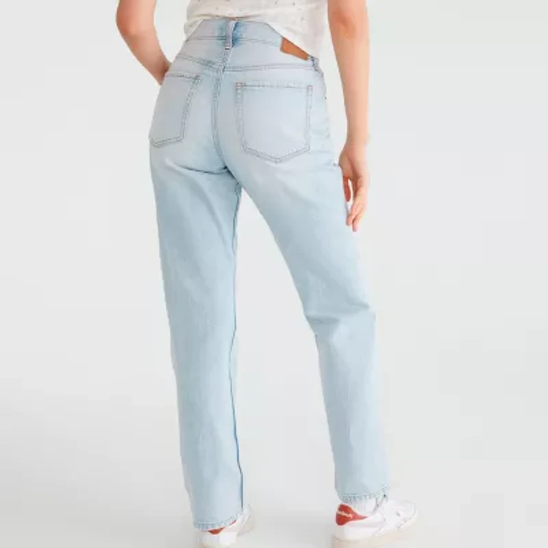 AEROPOSTALE Juniors Womens Highest Rise Relaxed Fit Jean